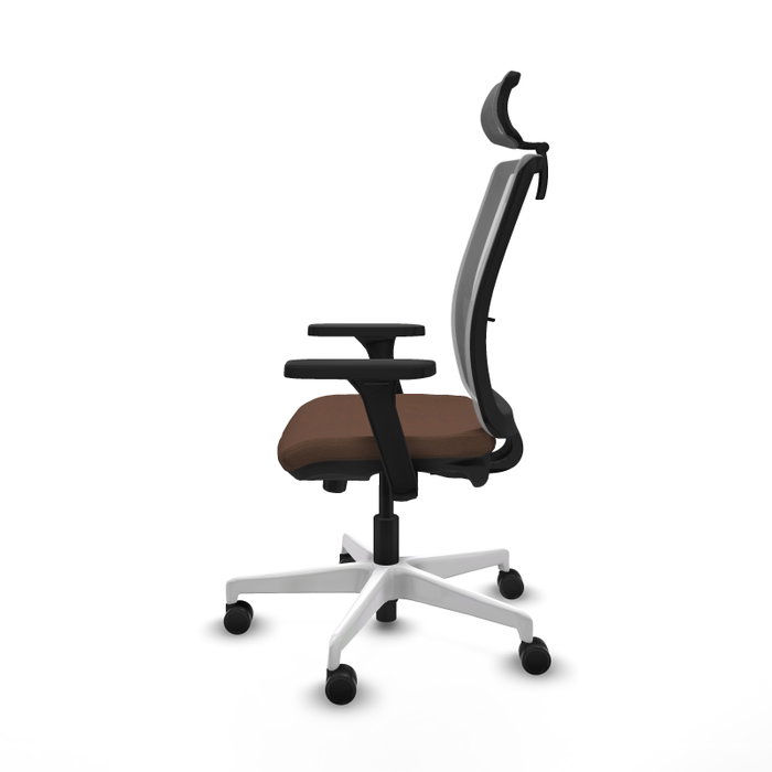 PIQUERAS Y CRESPO Silla de oficina Haches con mecanismo Sincro/Traslack Marrón y Gris