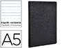 Clairefontaine Libreta Age-bag Tapa Cartulina Lomo Cosido Rayado Horizontal 96 Hojas Negro 148x210 mm