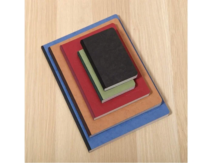 Clairefontaine Libreta age-bag tapa cartulina lomo cosido rayado horizontal 96 hojas negro