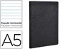 Clairefontaine Libreta Age-bag Tapa Cartulina Lomo Cosido Rayado Horizontal 96 Hojas Negro 148x210 mm