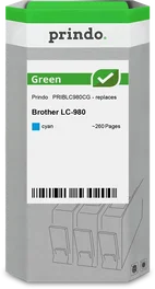 Prindo Cartucho de Tinta Cian PRIBLC980CG Green