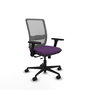 PIQUERAS Y CRESPO Silla de oficina Haches con mecanismo Sincro/Traslack Morado y Gris
