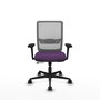 PIQUERAS Y CRESPO Silla de oficina Haches con mecanismo Sincro/Traslack Morado y Gris