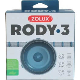 Zolux Rueda de Ejercicio Silenciosa para Pequeños Roedores Compatible con Jaulas Rody3 y Rodylounge - Diámetro 14 cm - Azul