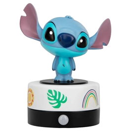PALADONE Protector de Habitación Disney Stitch con Sensor de Movimiento, Sonido, Luz Nocturna y Alarma Luminosa - Funciona con USB y Pilas AAA