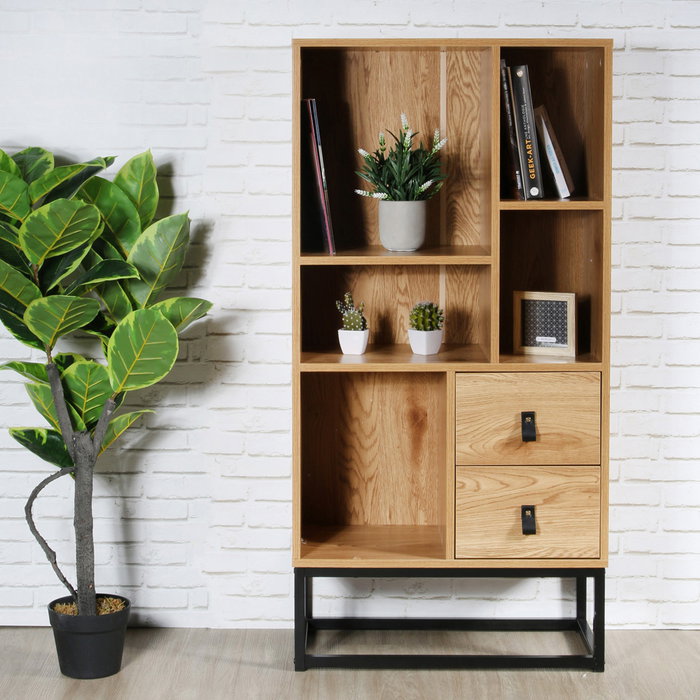 Home Deco Factory Librería con Cajones Abbott
