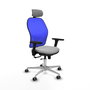PIQUERAS Y CRESPO Silla de oficina Jorquera Gris claro y Azul