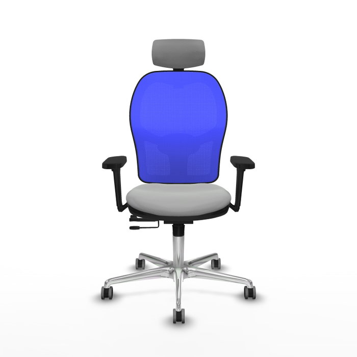 PIQUERAS Y CRESPO Silla de oficina Jorquera Gris claro y Azul PIQUERAS Y CRESPO Silla de oficina Jorquera Gris claro y Azul