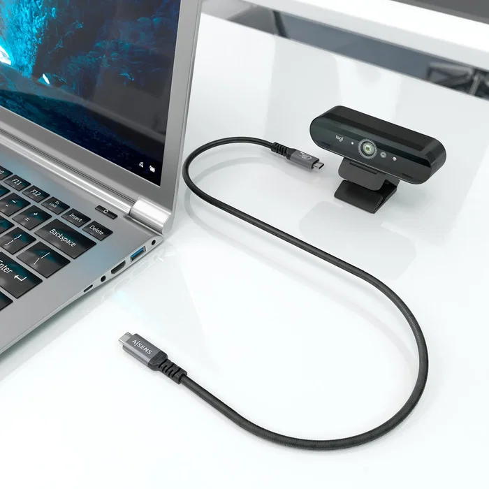 Aisens Cable USB4 Gen3x2 Aluminio 40Gbps 8K@60Hz 0.5m Negro Aisens Cable USB4 Gen3x2 Aluminio 40Gbps 8K@60Hz 0.5m Negro