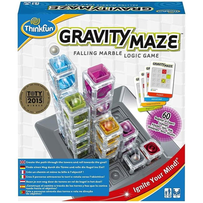 Ravensburger Gravity Maze - Juego de Mesa de Construcción y Lógica con Canicas