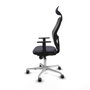 PIQUERAS Y CRESPO Silla de oficina Jorquera con mecanismo Sincro, Gris y Negro