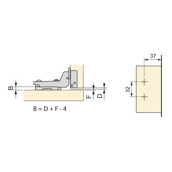 Emuca Lote de 20 bisagras supercodo X92 con cierre suave y suplementos para atornillar, Acero, Niquelado