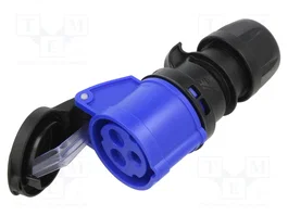 PCE Conector Hembra de Alimentación AC 3 Pines 230V AC 6H