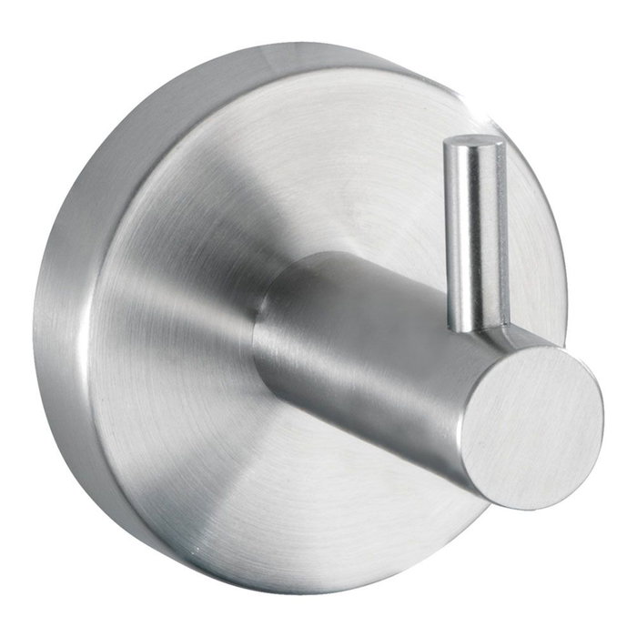 Wenko Percha de Acero Inoxidable Mate para Baño y Hogar 5,5 x 5,5 x 5,5 cm Wenko Percha de Acero Inoxidable Mate para Baño y Hogar 5,5 x 5,5 x 5,5 cm