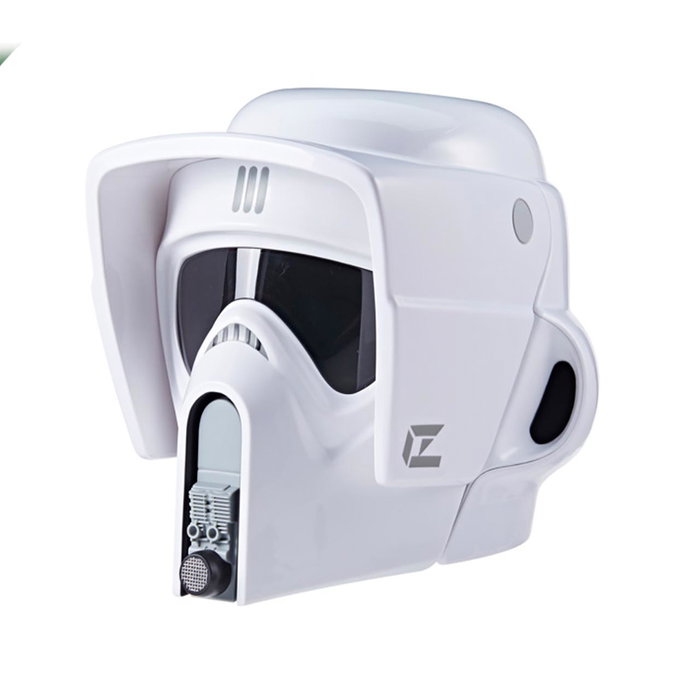 Hasbro Star Wars Casco Electrónico Scout Trooper Black Series Tamaño Real con Distorsión de Voz, +14 Años