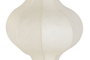 DKD Home Decor Lámpara de Techo de Papel y Acero Blanco Roto 40x40x40,6 cm LED