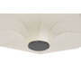 DKD Home Decor Lámpara de Techo de Papel y Acero Blanco Roto 40x40x40,6 cm LED