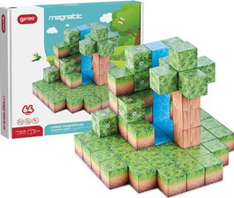 GIROS Juego Magnético El Bosque con 64 Cubos