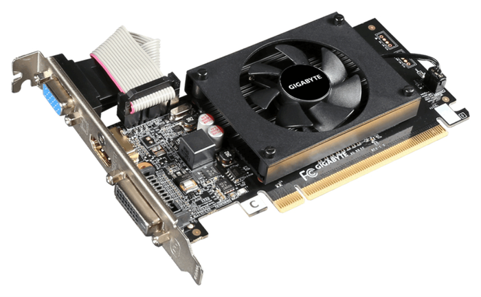 Gigabyte GV-N710D3-2GL NVIDIA GeForce GT 710 2GB GDDR3 PCI Express x2.0 Half-Height Gigabyte GV-N710D3-2GL NVIDIA GeForce GT 710 2GB GDDR3 PCI Express x2.0 Half-Height