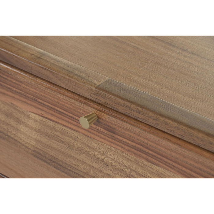 DKD Home Decor Mueble TV Acacia y Metal 141 x 55 x 32 cm