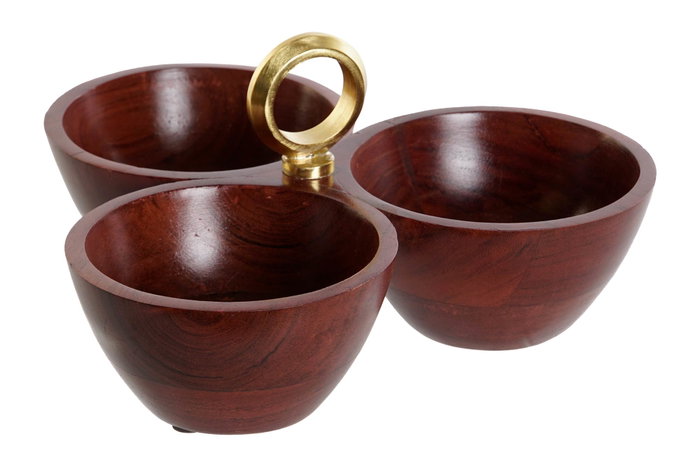 DKD Home Decor Set de 3 Cuencos para Aperitivo de Acacia y Aluminio 26x26x13 cm de la Colección Metal Makers 2023 DKD Home Decor Set de 3 Cuencos para Aperitivo de Acacia y Aluminio 26x26x13 cm de la Colección Metal Makers 2023