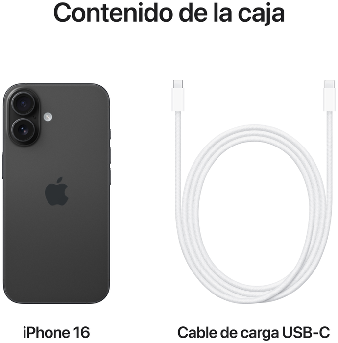 Apple iPhone 16 128GB Negro