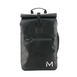 Mobilis 070001 Mochila de Ciclismo 25L Impermeable Lona Alquitranada para Portátil 15.6" Unisex Negro