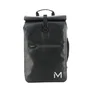 Mobilis 070001 Mochila de Ciclismo 25L Impermeable Lona Alquitranada para Portátil 15.6" Unisex Negro