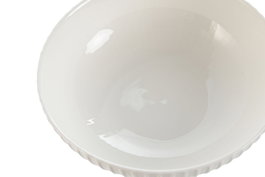 DKD Home Decor Carve loving 24 Plato Blanco Porcelana 18.3 x 18.3 x 5.5 cm (6 Unidades)