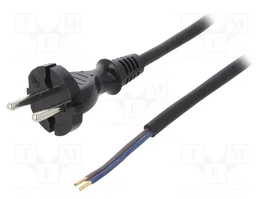 PLASTROL Cable de alimentación H05RR-F 2x1mm2 4m