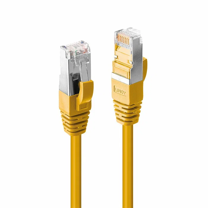 Lindy 45986 Cable de Red Ethernet 10m Cat6 S/FTP (S-STP), 1000 Mbit/s, Blindado, Conectores RJ-45 Macho, Color Amarillo
