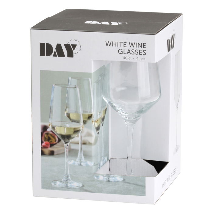 Day Juego De 4 Copas Vino Blanco 400 Ml Aptas Para Lavavajillas