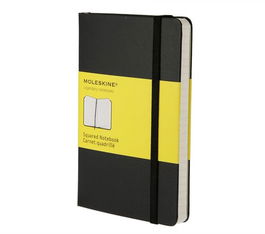 Cuaderno Moleskine Clasico Tapa Blanda 9X14 192H 70Gr. Cuadriculada Con Goma Negra