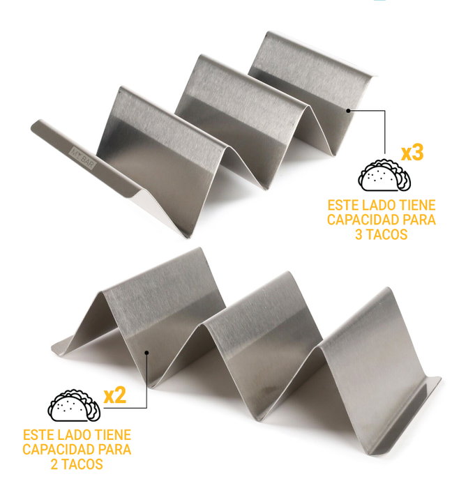 My Bar Soporte para 3 Tacos Inde รุ่น 22x10x5cm My Bar Soporte para 3 Tacos Inde รุ่น 22x10x5cm