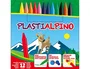 Alpino Estuche de 12 Ceras Plásticas Plastialpino Colores Surtidos
