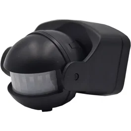 Gao Detector de Movimiento IR Exterior AUC1711098072367 - 180°, Alcance 12 m, Retardo Ajustable 10s-4min, IP44, Color Blanco