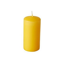 PAPSTAR Vela pilar 10 cm goldgelb