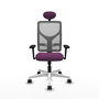 PIQUERAS Y CRESPO Silla de oficina Motilla con mecanismo Sincro, Morado y Gris