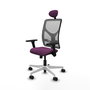 PIQUERAS Y CRESPO Silla de oficina Motilla con mecanismo Sincro, Morado y Gris