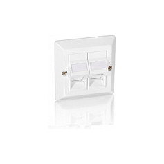 EQUIP Placa Frontal Universal para 2 Puertos (Pack de 5 unidades) EQUIP Placa Frontal Universal para 2 Puertos (Pack de 5 unidades)