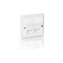 EQUIP Placa Frontal Universal para 2 Puertos (Pack de 5 unidades)