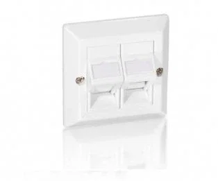 EQUIP Placa Frontal Universal para 2 Puertos (Pack de 5 unidades) EQUIP Placa Frontal Universal para 2 Puertos (Pack de 5 unidades)