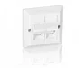 EQUIP Placa Frontal Universal para 2 Puertos (Pack de 5 unidades)