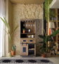 Giner y Colomer Botellero Industrial en Madera de Mango y Metal Natural 170 x 75 x 38 cm