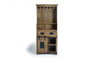 Giner y Colomer Botellero Industrial en Madera de Mango y Metal Natural 170 x 75 x 38 cm