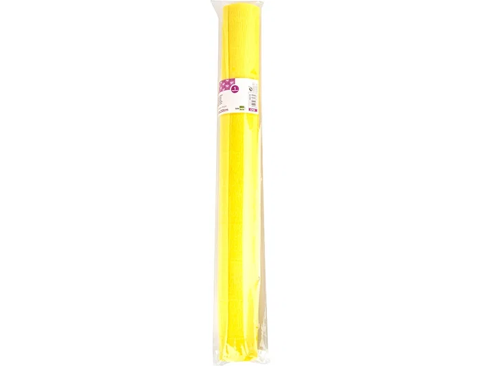 Liderpapel Papel Crespón Amarillo 50 cm x 2,5 m 85g/m2 Liderpapel Papel Crespón Amarillo 50 cm x 2,5 m 85g/m2