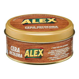 Alex Cera para Madera Incolora 250 gr para Muebles, Suelos, Puertas, Estucados y Piedra Natural
