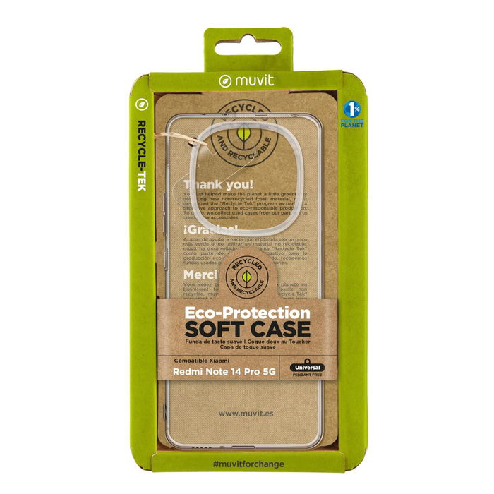 Funda para Móvil Muvit Xiaomi Redmi Note 14 Pro 5G Transparente