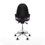PIQUERAS Y CRESPO Taburete Aýna con mecanismo Asincro, Morado