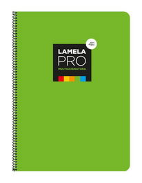 Lamela Bloc Tapa Extra Dura Fº 100H Cuadrovia 4 Mm Verde (5 Colores En Banda) (Set de 5)